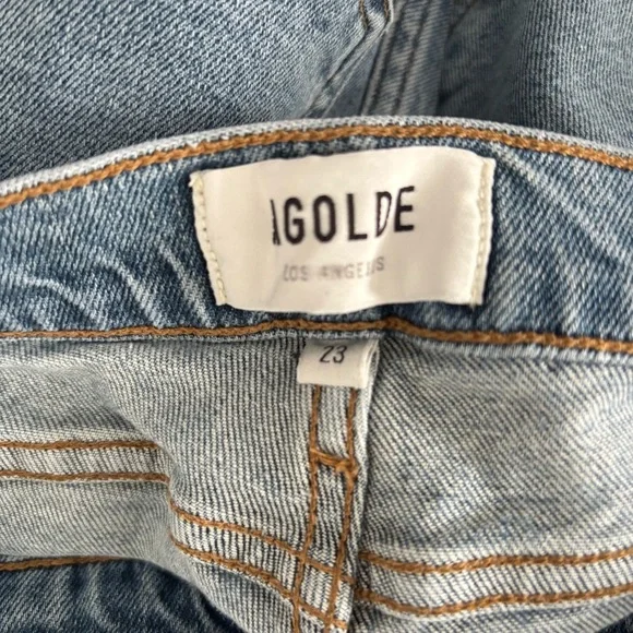 AGOLDE Women's Size 23 Blue Button Fly Nico Skinny Jeans - Picture 3 of 5